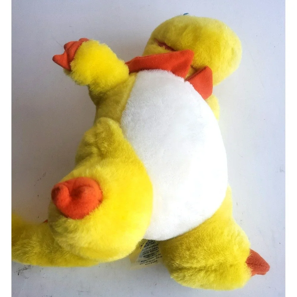 Yellow Dinosaur Dragon Plush‎ Stuffed Animal Malibu Fun rare HTF